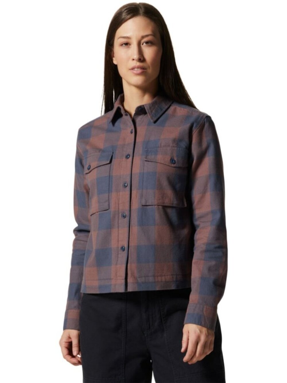 Mountain Hardwear Moiry Cropped Plaid Jacket Medium